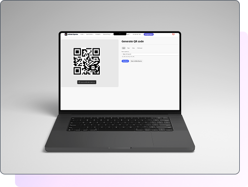 Adobe Express QR Code Generator: URL Only