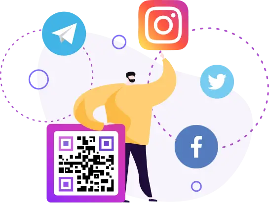 QR-Code für soziale Medien