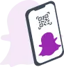 Kod QR untuk foto Snapchat Kod QR untuk Snapchat