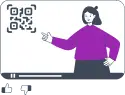 Kod QR untuk foto YouTube Kod QR untuk YouTube